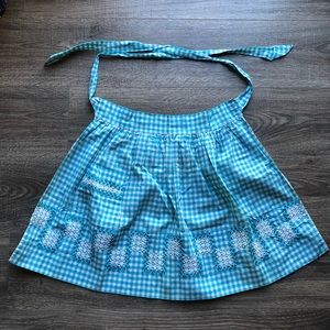 Vintage 1970s Gingham Apron